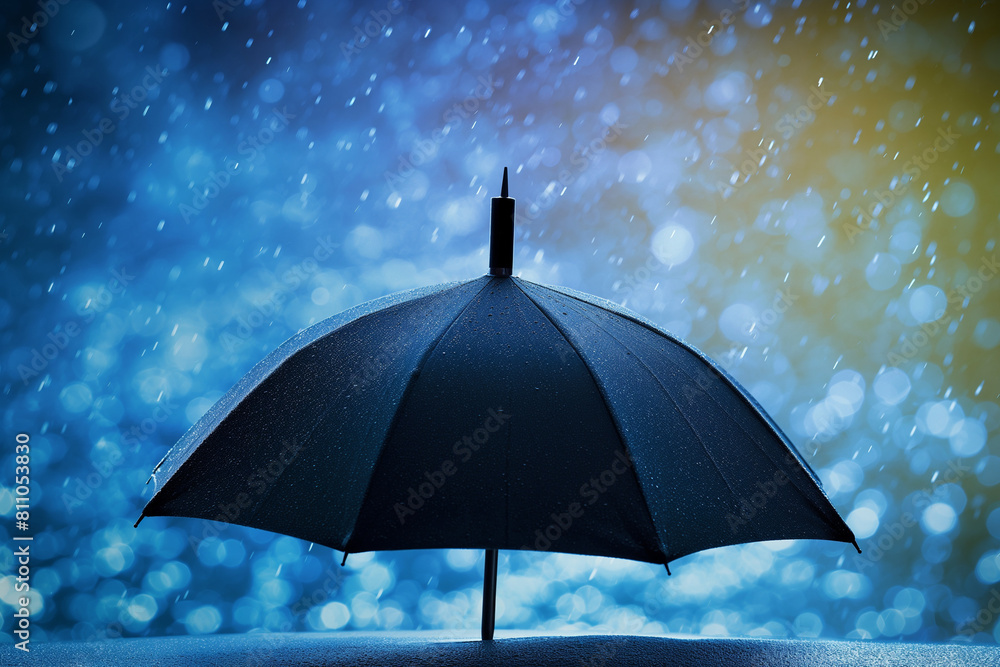 umbrella in rain, The umbrella serves as a symbolic representation of home insurance, offering protection against a wide range of risks that homeowners may face