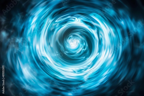 Abstract blue spiral background. Fantasy fractal texture. Digital art. 3D rendering.