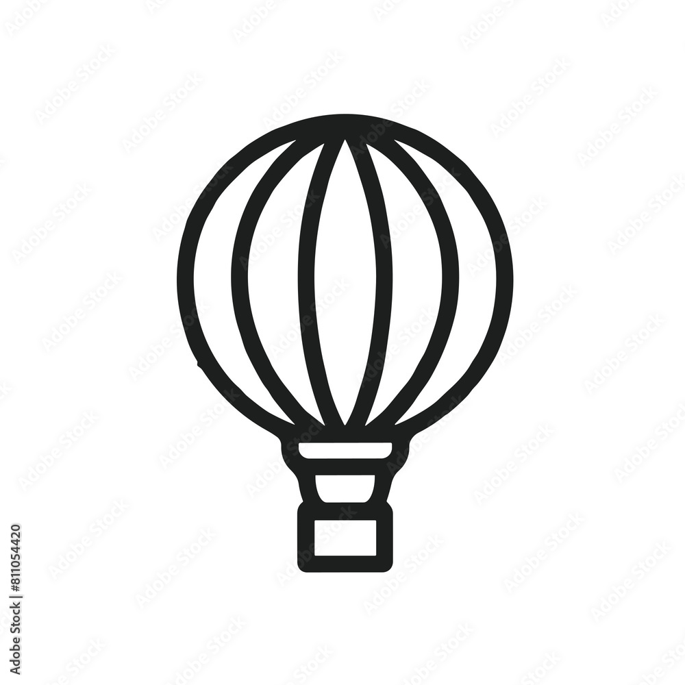 Hot Air Balloon Icon, Adventure Line Art, Aerial Travel Symbol
Hot Air Balloon Icon, Adventure Line Art, Aerial Travel Symbol