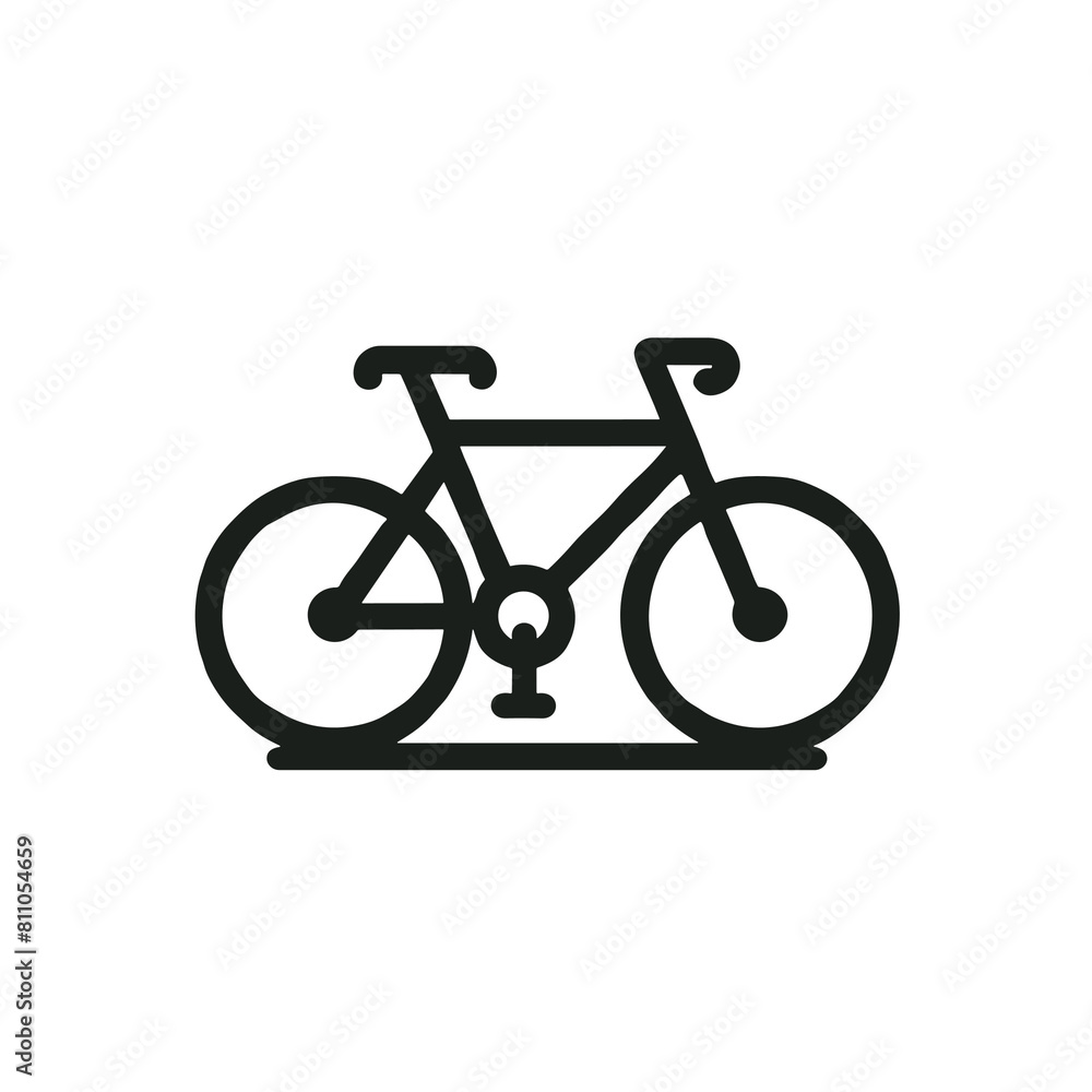 Bicycle Icon, Clean Line Design, Urban Commute
