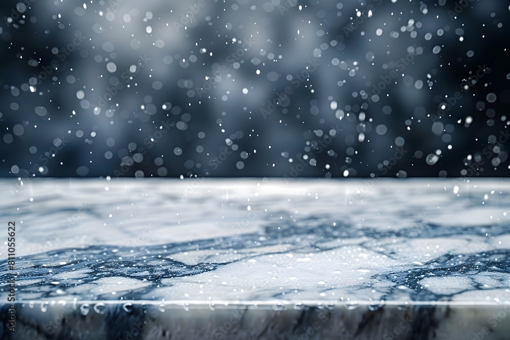 Marble top with rain falling on the ground, blurred background, empty space for product presentation mock up
Marble top with rain falling on the ground, blurred background, empty space for product presentation mock up