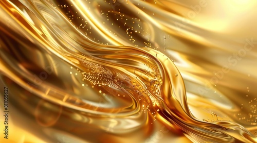 Molten gold swirls and ripples.