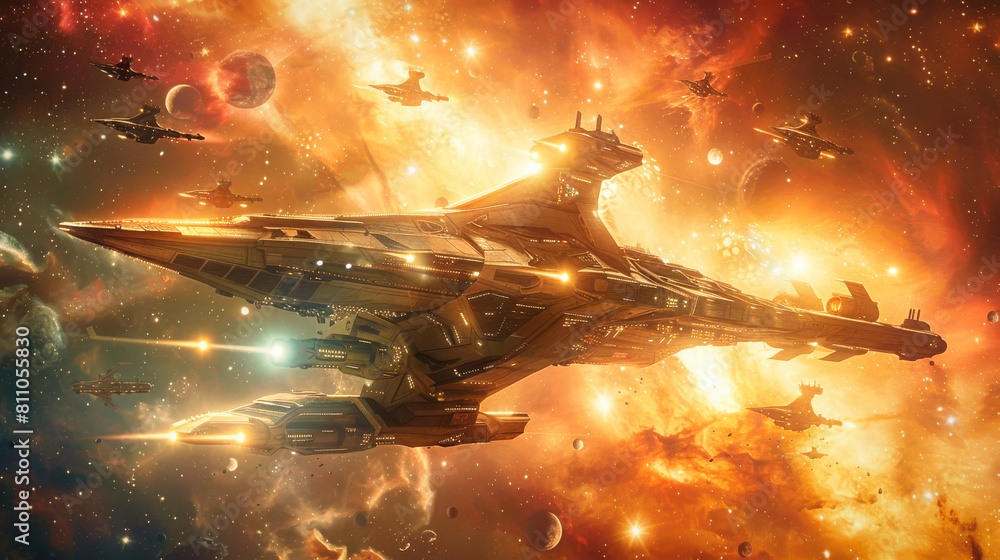 Epic interstellar military spaceships fleet Epic interstellar military spaceships fleet