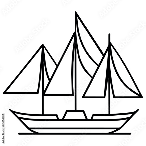 Sail into Nostalgia A timeless maritime adventure captured in monochrome elegance.