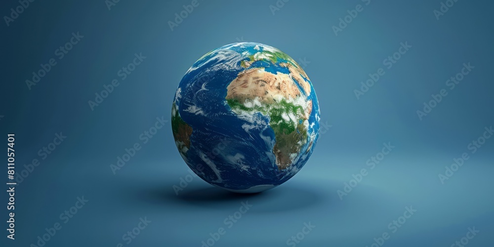 Planet earth on a blue background. Elements of this image furnished Planet earth on a blue background. Elements of this image furnished