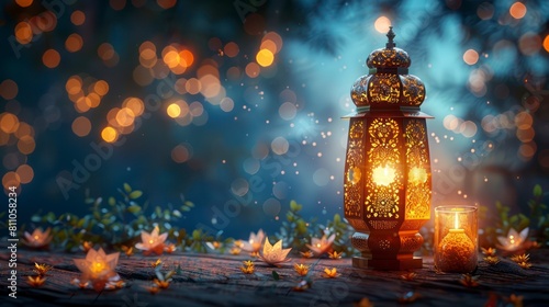 Luxurious Designs of Muslim Lamps and Lights Backgrounds for Memorable Religious Ceremonies in Islam © khairulz