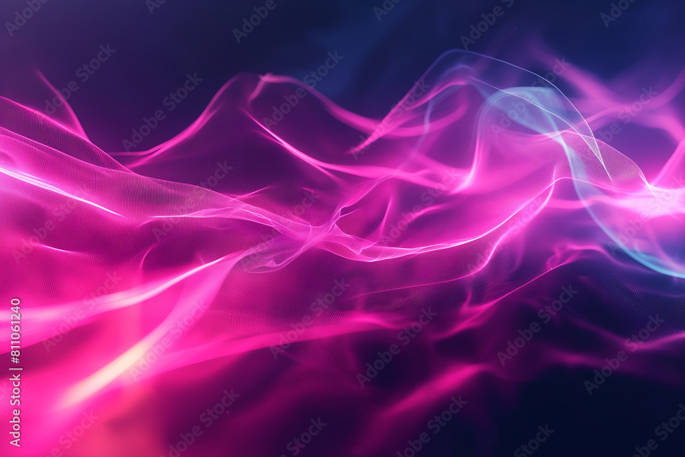 Neon pink glowing abstract background. Futuristic radiance. Shiny effect wave illustration. Blurred refraction light. Neon pink glowing abstract background. Futuristic radiance. Shiny effect wave illustration. Blurred refraction light.