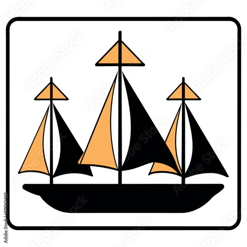 Sail into Nostalgia A timeless maritime adventure captured in monochrome elegance.