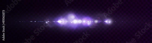 Glowing light effect. Sparkling highlights of a bright flash with a bright flickering shimmer. Vector illustration.	