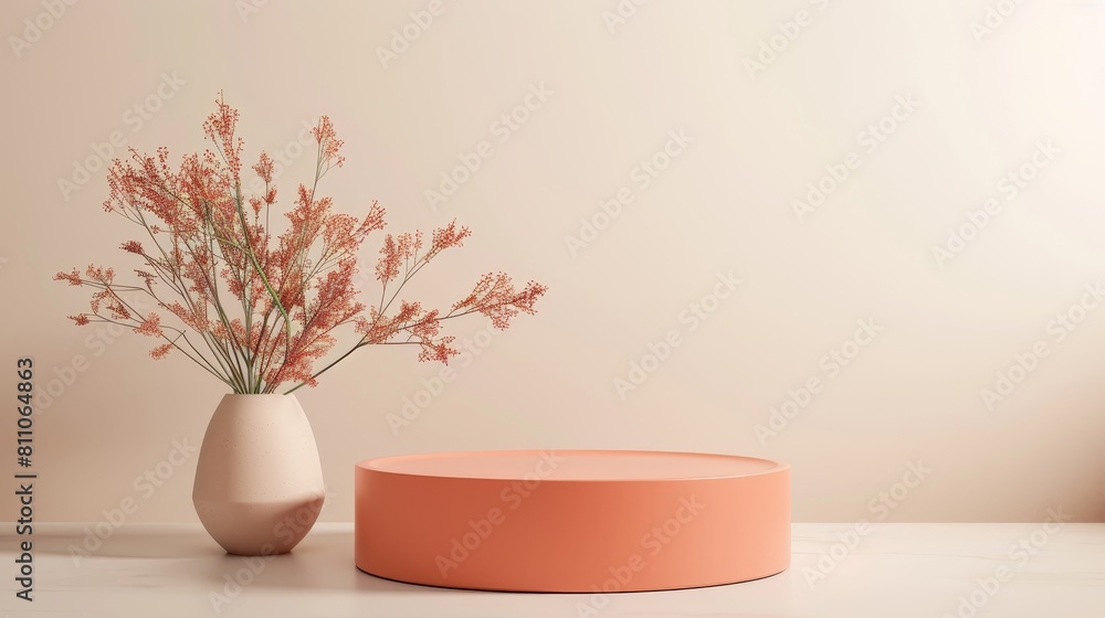 Soft pink cosmetic container with floral arrangement, ideal for background for luxury organic cosmetic, skin care, beauty treatment product display 3D Soft pink cosmetic container with floral arrangement, ideal for background for luxury organic cosmetic, skin care, beauty treatment product display 3D