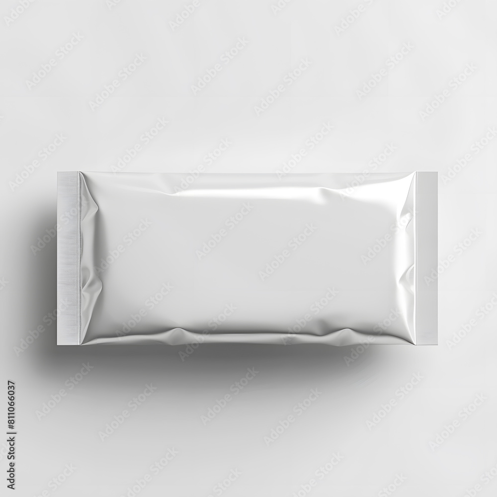 Blank snack bar mockup isolated on white background Blank snack bar mockup isolated on white background