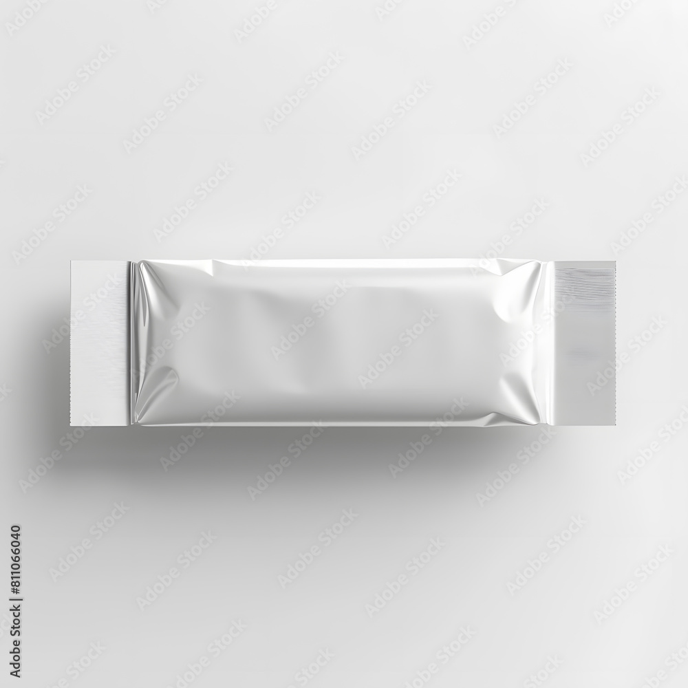 Blank snack bar mockup isolated on white background Blank snack bar mockup isolated on white background