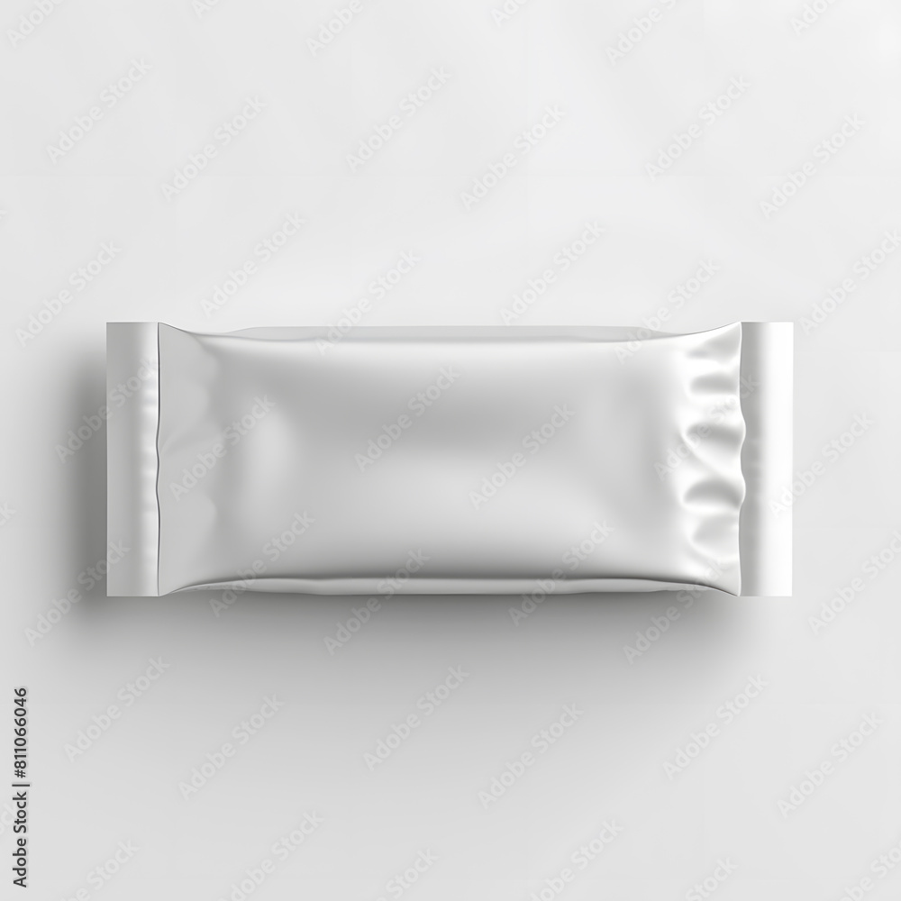 Blank snack bar mockup isolated on white background Blank snack bar mockup isolated on white background