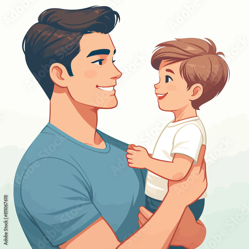  Father and son Adobe Illustrator Artwork