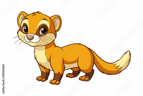 ferret cartoon vector illustration