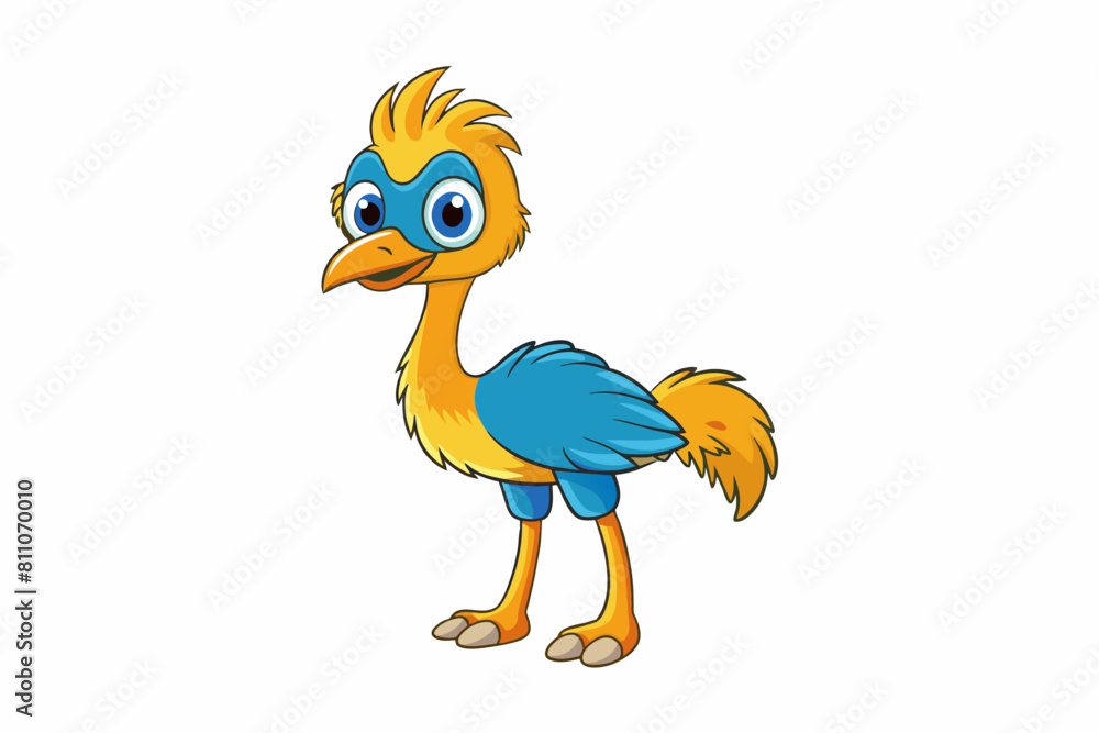 emu chicken cartoon vector illustration emu chicken cartoon vector illustration
