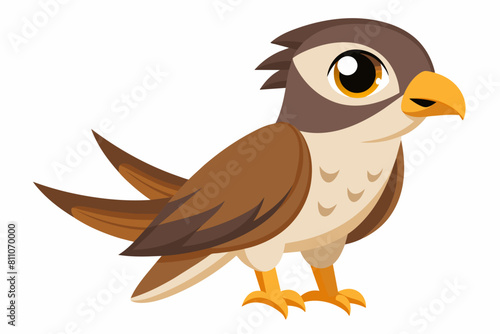 falcon bird cartoon vector illustration © Shiju Graphics
