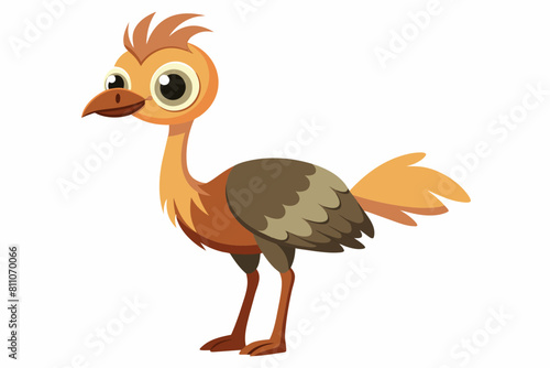 emu chicken cartoon vector illustration