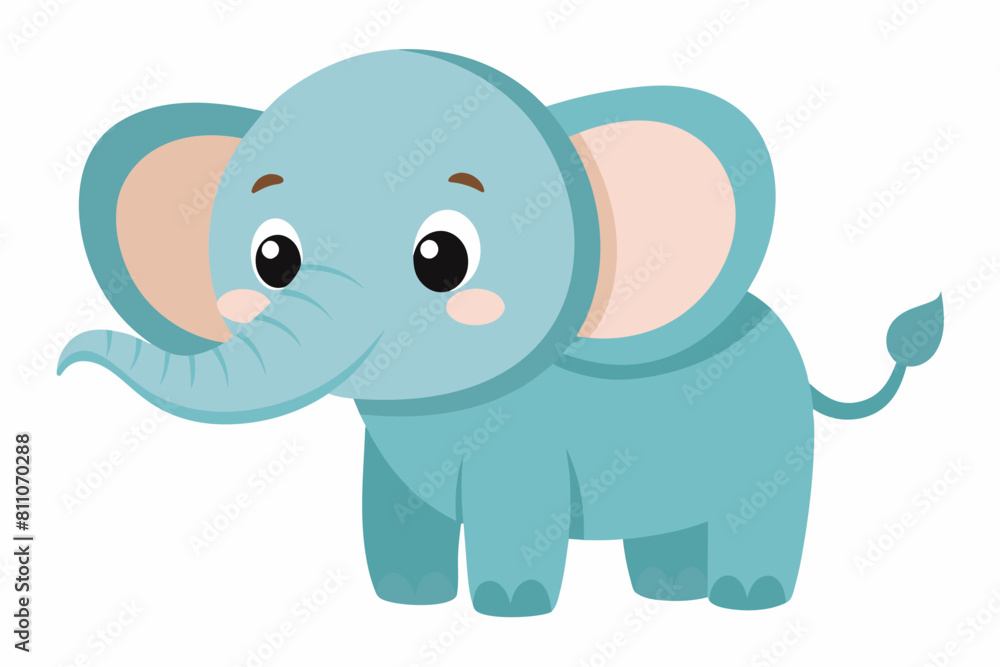 elephant cartoon vector illustration