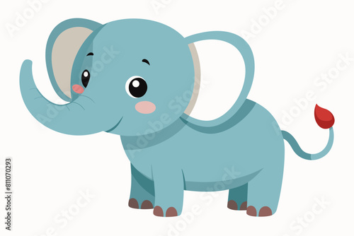 elephant cartoon vector illustration