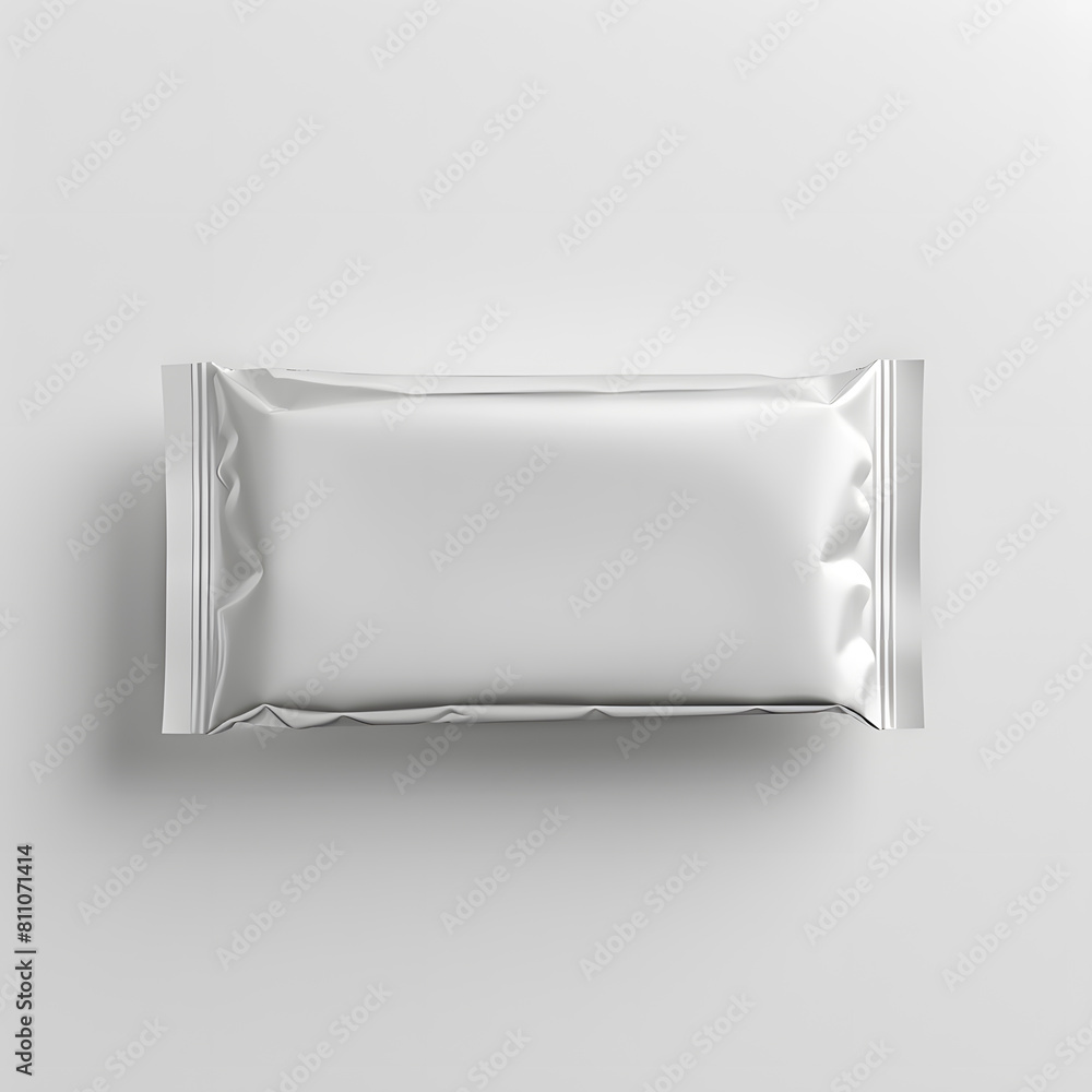 Blank snack bar mockup isolated on white background Blank snack bar mockup isolated on white background