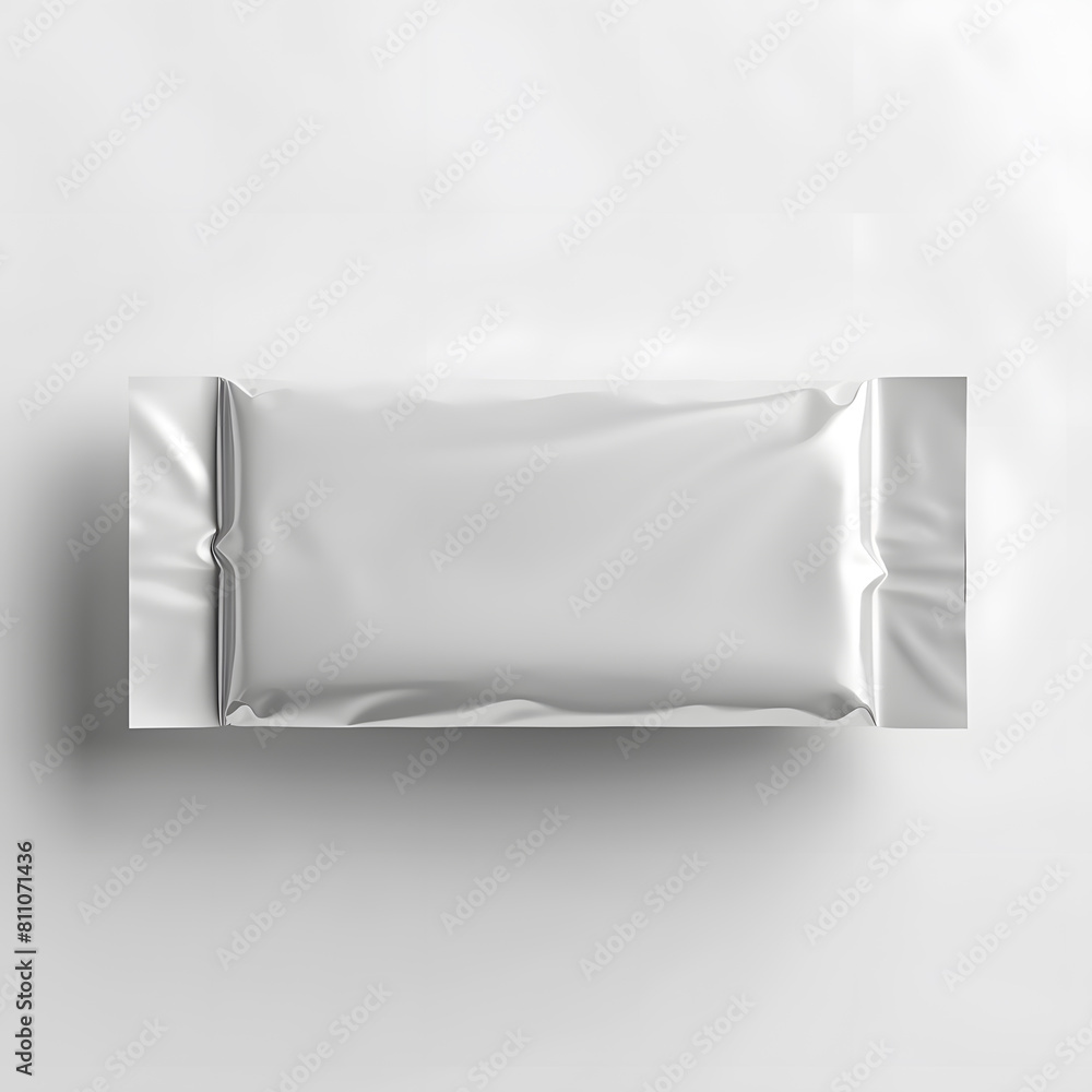 Blank snack bar mockup isolated on white background Blank snack bar mockup isolated on white background