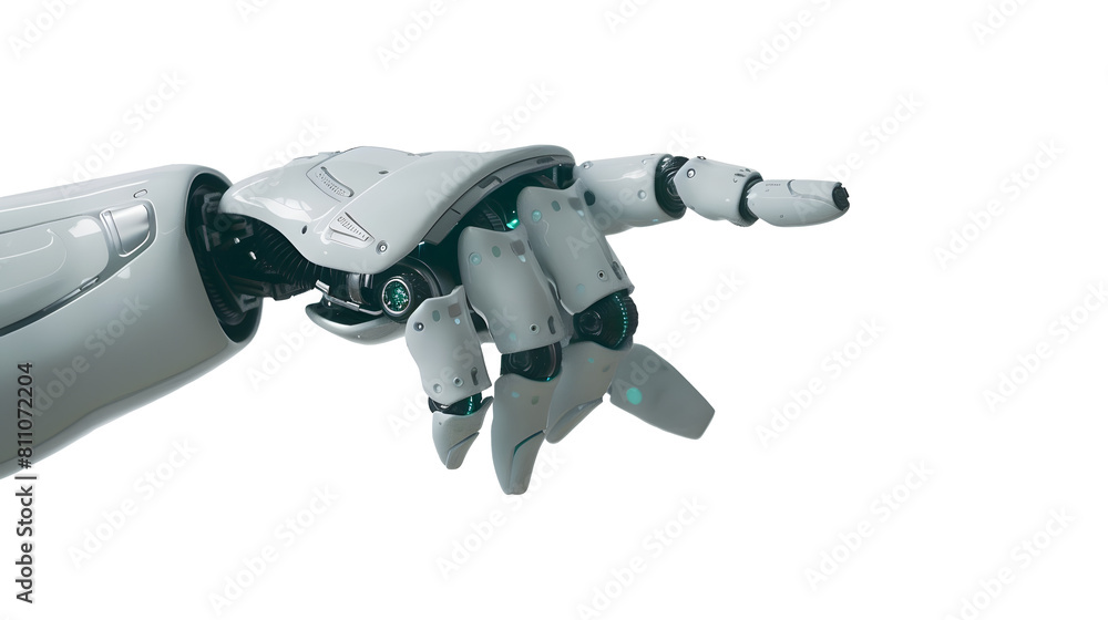 Robotic hand, transparent picture Robotic hand, transparent picture