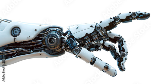 Obraz na płótnie Robotic hand, transparent picture