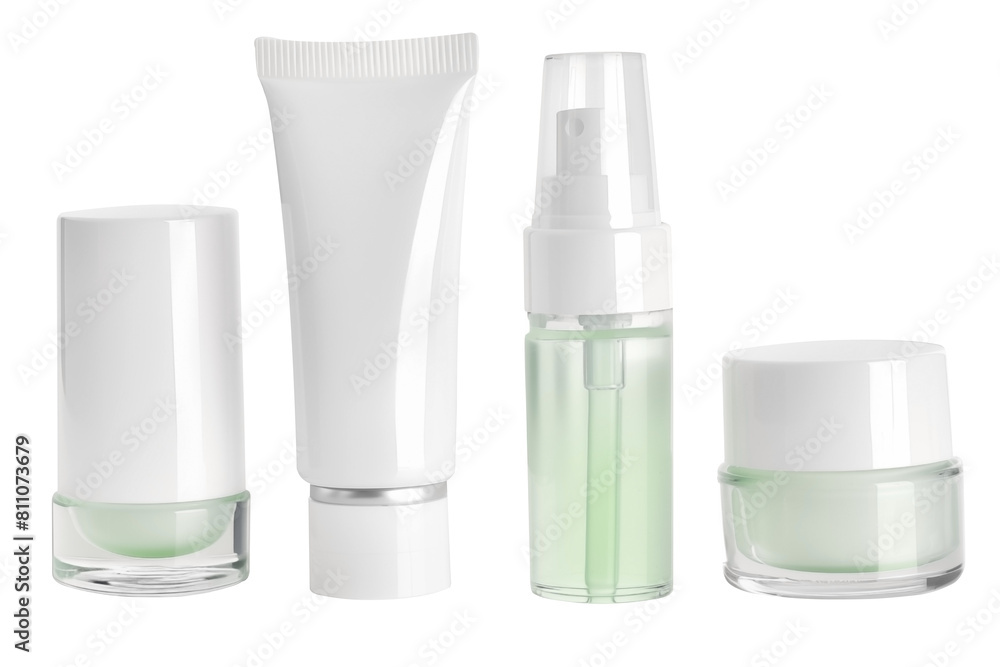 Set of Plastic cosmetic containers PNG creams and tonic bottles Isolated on Transparent and White Background - Cosmetic Bottles and Jars Makeup Beauty Products Skincare advertising Conept Set of Plastic cosmetic containers PNG creams and tonic bottles Isolated on Transparent and White Background - Cosmetic Bottles and Jars Makeup Beauty Products Skincare advertising Conept