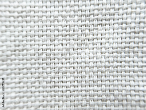 natural grey linen fabric close up