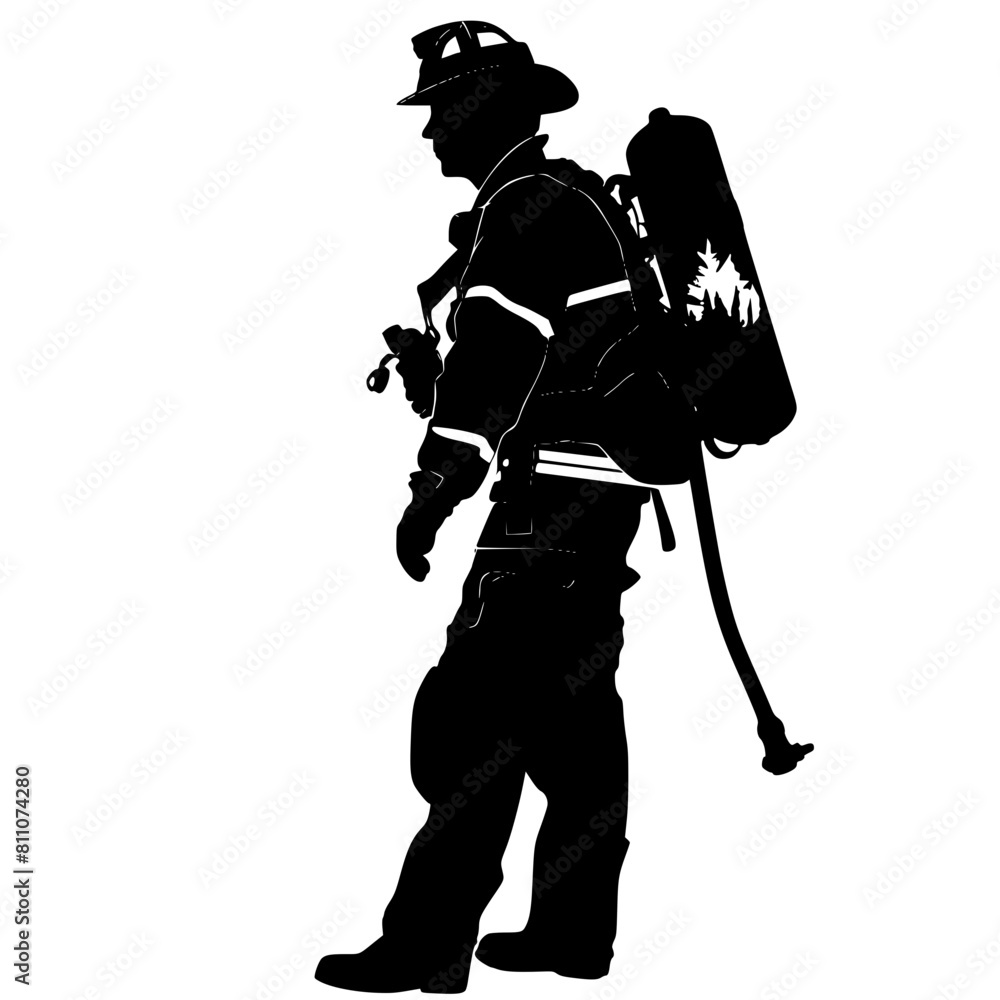 Firefighter Clipart, Fire Department Svg, Fire Truck Svg, Firefighter