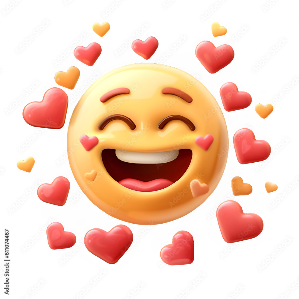 smiling emoji with hearts in the style of transparent background png format
smiling emoji with hearts in the style of transparent background png format