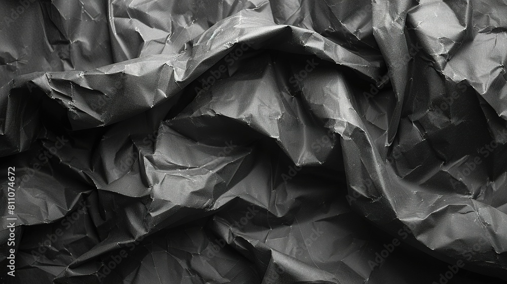   A monochrome picture of folded paper laid over more paper