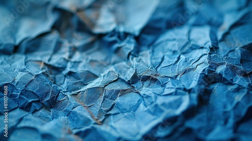   A close-up of folded paper, appearing to have undergone origami photo