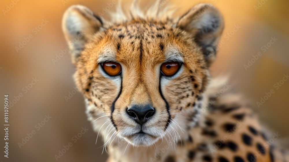 Intense gaze of a cheetah..A close-up image capturing the intense gaze of a cheetah, highlighting its deep amber eyes and exquisite fur pattern. AI generative.. Intense gaze of a cheetah..A close-up image capturing the intense gaze of a cheetah, highlighting its deep amber eyes and exquisite fur pattern. AI generative..