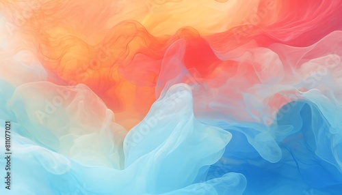 Air currents visualization flat design top view atmospheric theme animation Tetradic color scheme