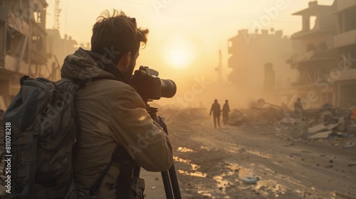 A documentary exploring the ethical dilemmas faced by photojournalists in war zones, focusing on the balance between reporting and the impact of images on public perception.    photo