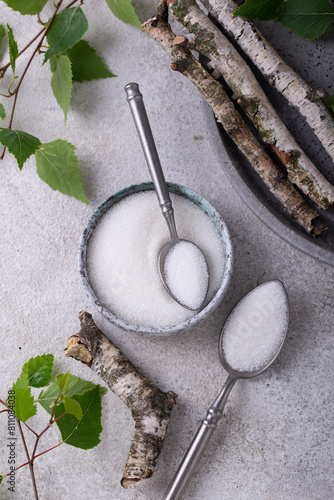 Xylitol or birch sugar for diabetics photo