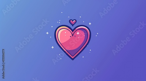 Icon Design for Love Suitable for Personal and Commercial Purposes