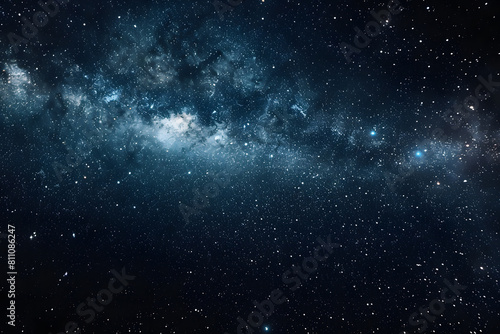 Abstract dark space stars and galaxy background 