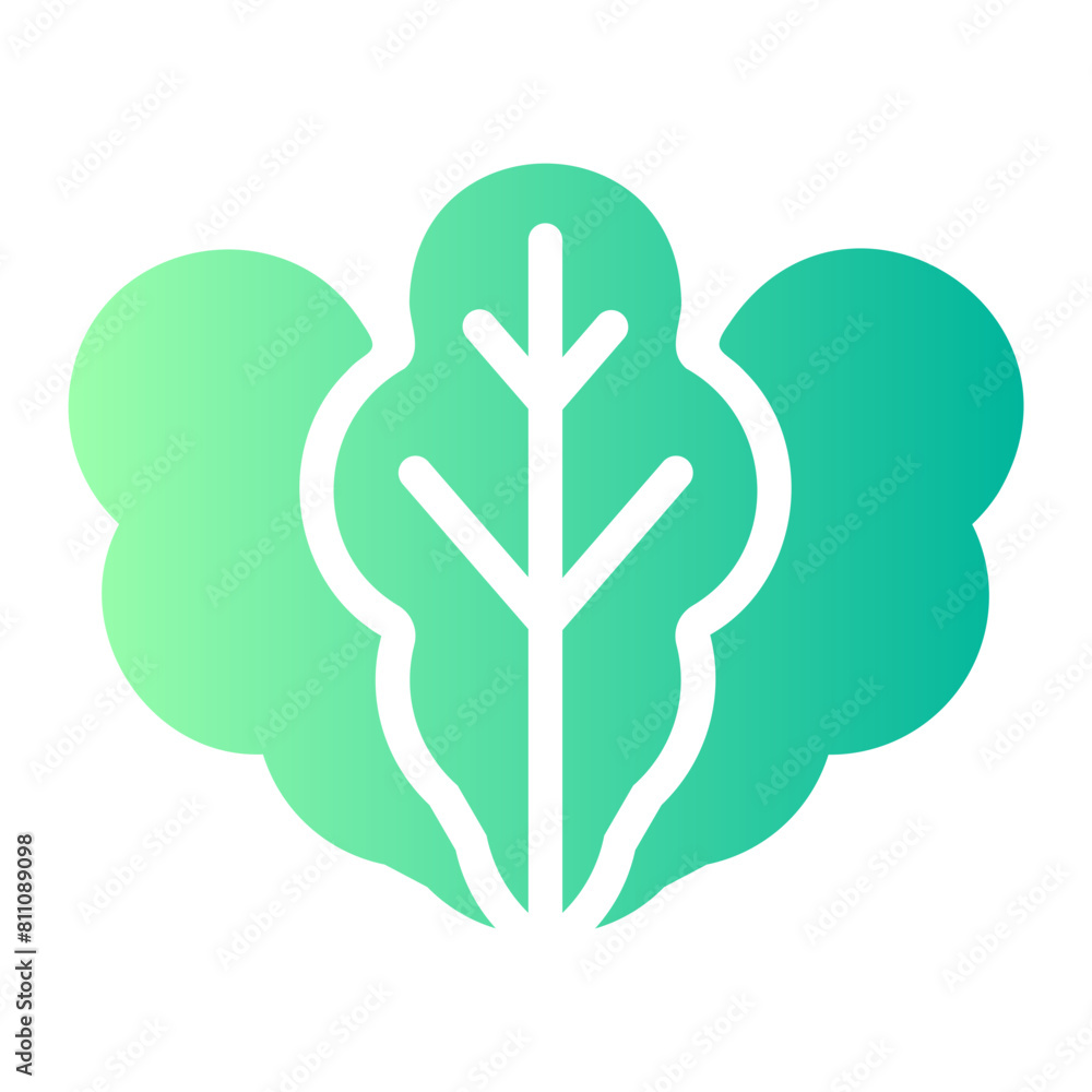 lettuce gradient icon lettuce gradient icon
