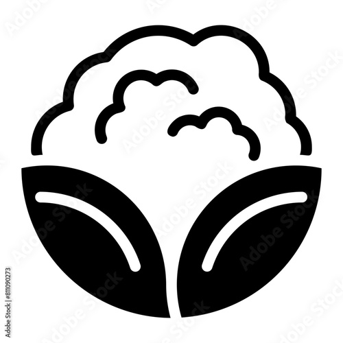 cauliflower glyph icon