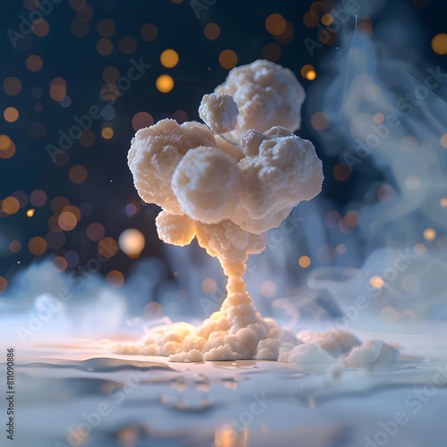 Captivating 3D Interstellar Cloud Rendering for Advertising and Social Media Concepts