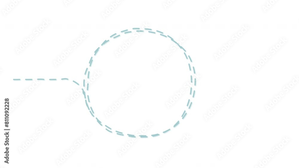 Blue Oval round frame self drawing dashed line animation. Design element. Blue Oval round frame self drawing dashed line animation. Design element.