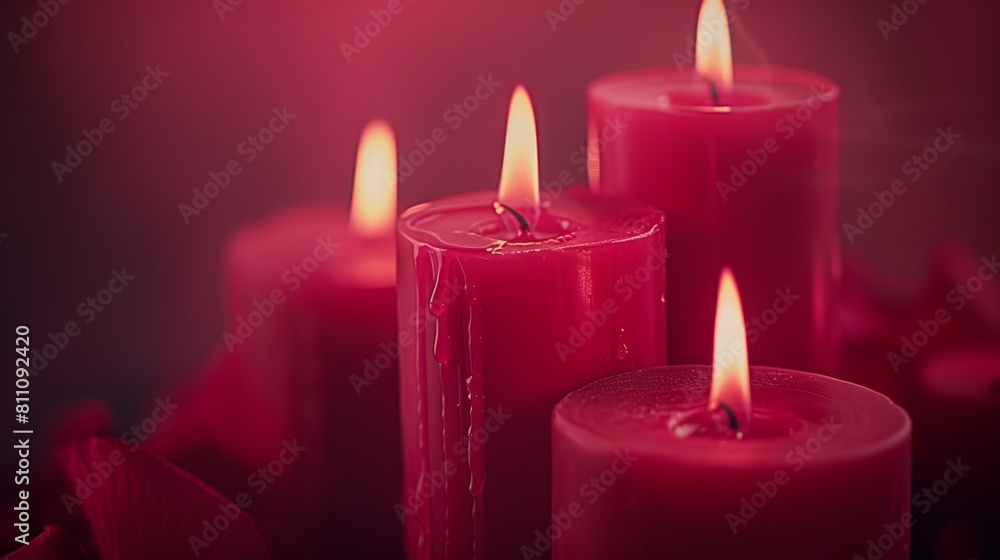 Serenity flames. all saints day vigil - peaceful candlelight ceremony for all saints day