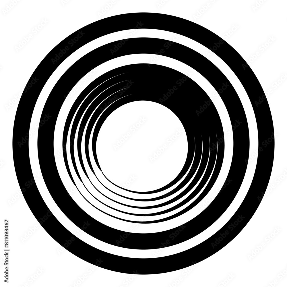 Abstract circle. Black round frame. Element for design. Vector illustration isolated on white background. EPS 10 Abstract circle. Black round frame. Element for design. Vector illustration isolated on white background. EPS 10
