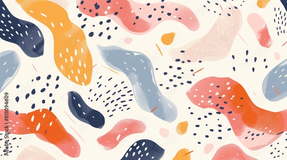 Abstract colorful pattern with pastel tones and textured dots. Abstract colorful pattern with pastel tones and textured dots.