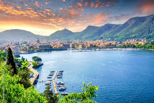 Photos Blick über Como, Comer See, Italien