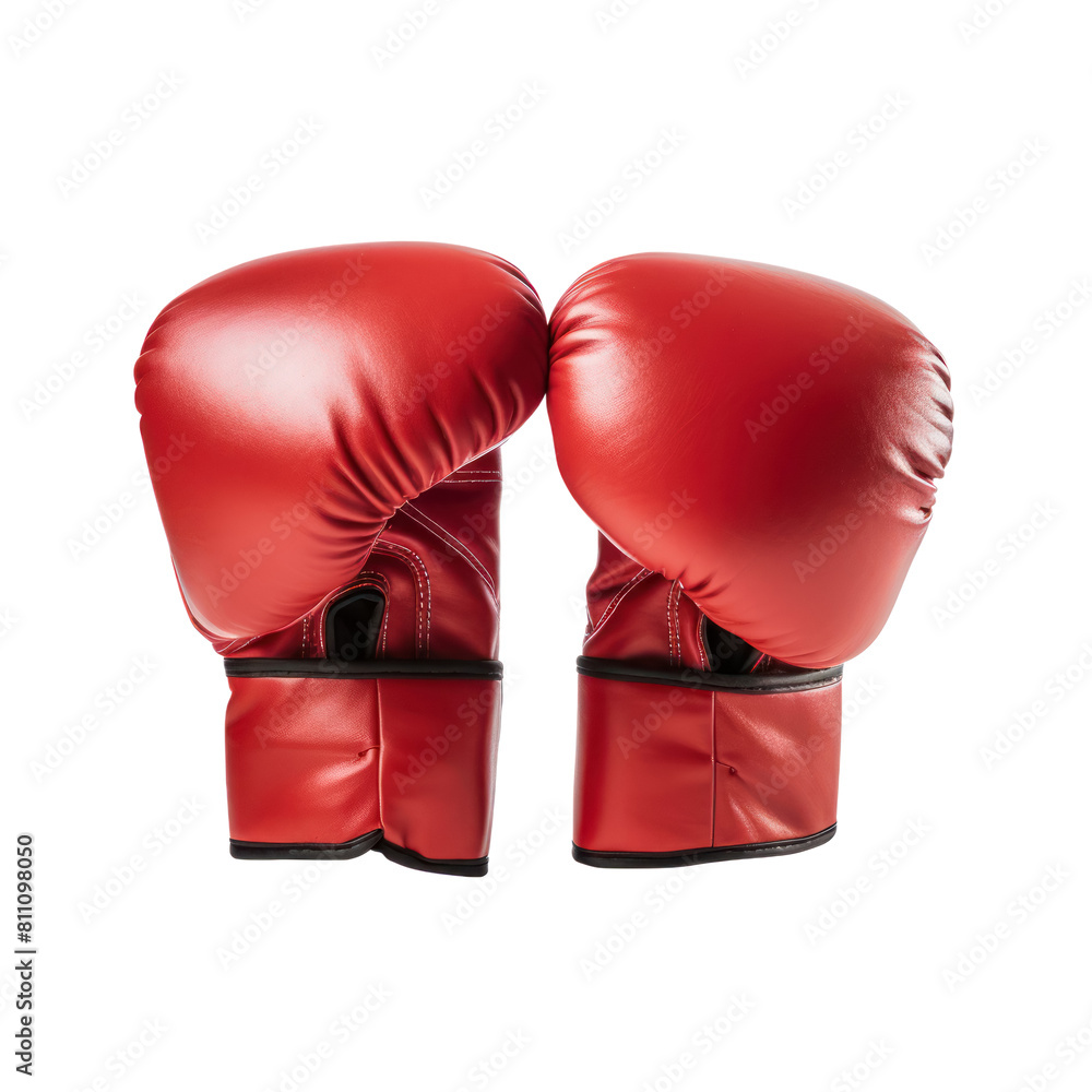 boxing gloves for sports, training, competition, isolated on a white background, close-up