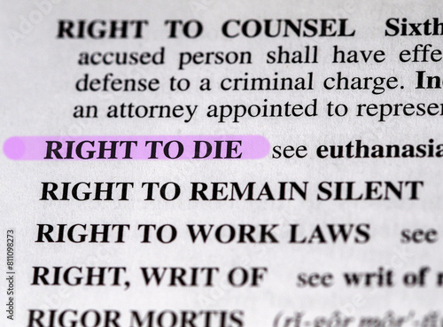 words right to die highlighted